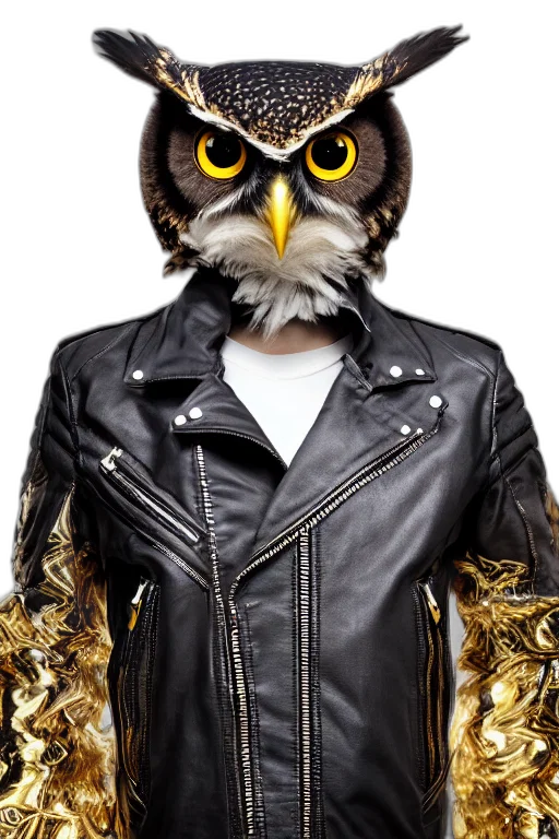 jacket, animal, mask, photorealistic transparent PNG cut-out
