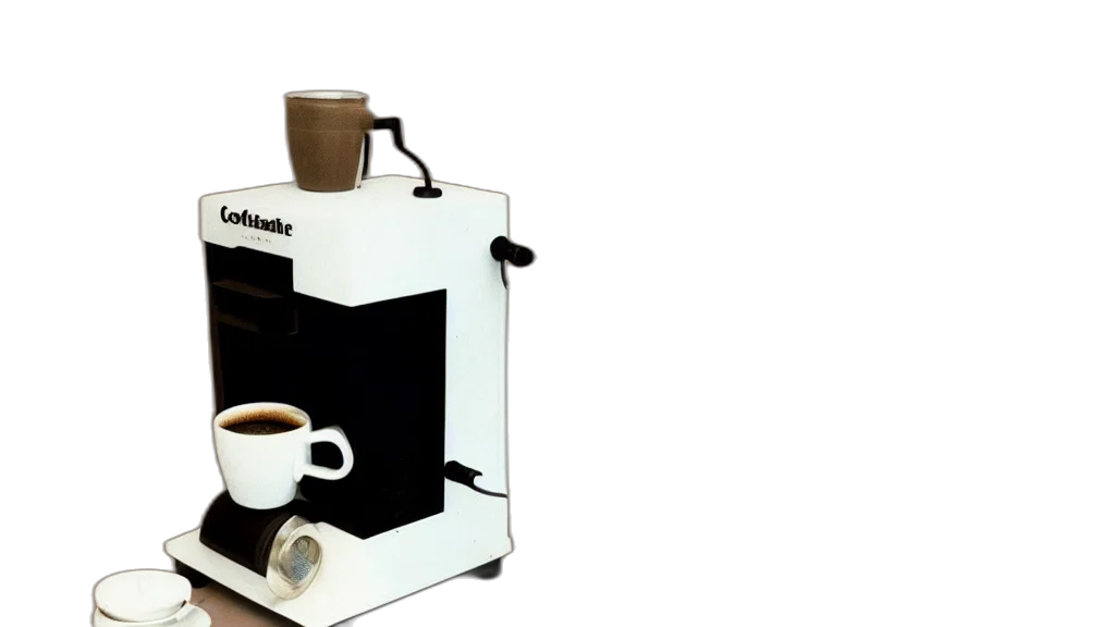 robot, 3d render, photorealistic, realistic, photo, coffe, machine, model transparent PNG cut-out