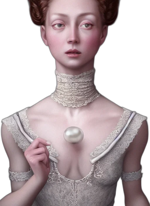 jewelry, dress, crown, face, fantasy art, 3d render, photorealistic, concept art transparent PNG cut-out