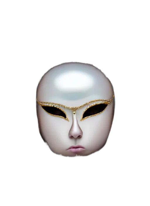 mask, face, jewelry, crown, vaporwave, 3d render, concept art, fantasy art transparent PNG cut-out