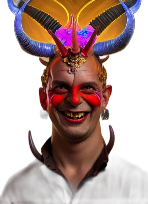 mask, staff, face, creature transparent PNG cut-out