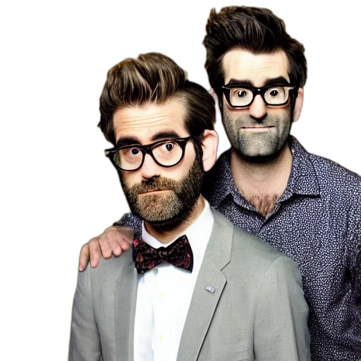 cartoon, photorealistic, rhett, link transparent PNG cut-out