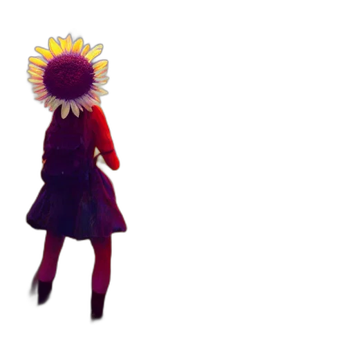 flower, crown, dress, staff, 3d render, concept art, pixel art, photorealistic transparent PNG cut-out