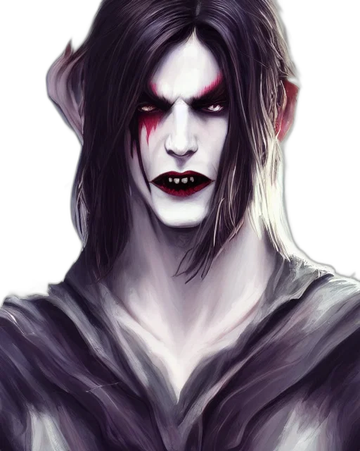 face, mask, creature, fantasy art, concept art, watercolor, comic book art, dark transparent PNG cut-out