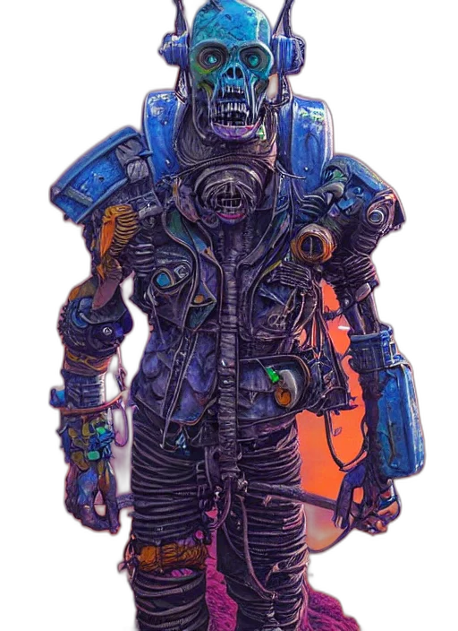 robot, jacket, weapon, creature transparent PNG cut-out