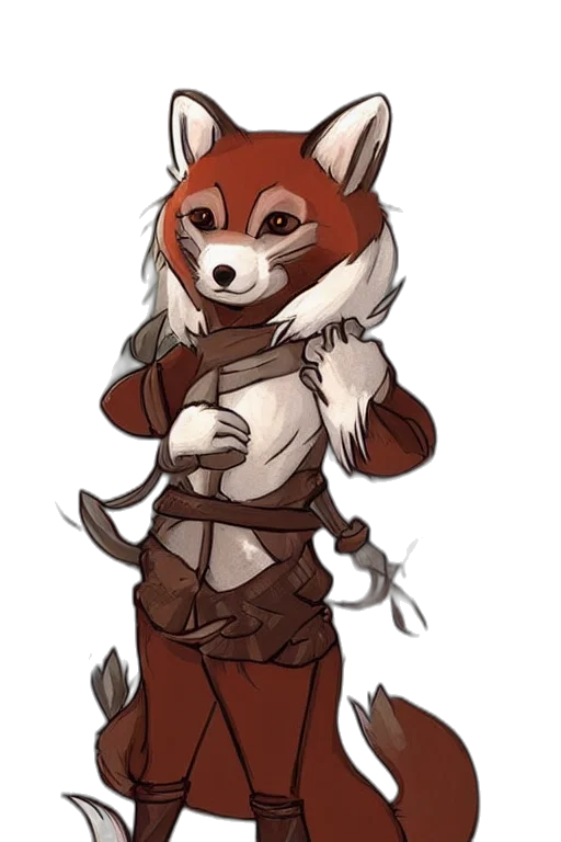 staff, animal, creature, jacket, concept art, fantasy art, pixel art, watercolor transparent PNG cut-out