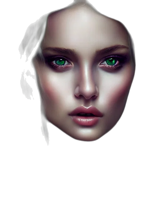 face, robot, mask, jewelry, photorealistic, fantasy art, 3d render, concept art transparent PNG cut-out