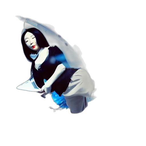 umbrella, staff, creature, concept art transparent PNG cut-out