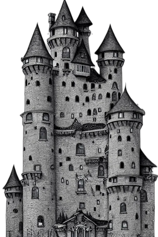 building, crown, dragon, concept art transparent PNG cut-out