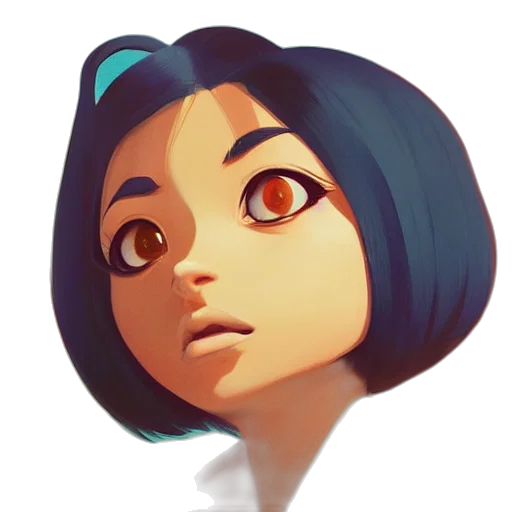 face, staff, concept art, pixel art transparent PNG cut-out