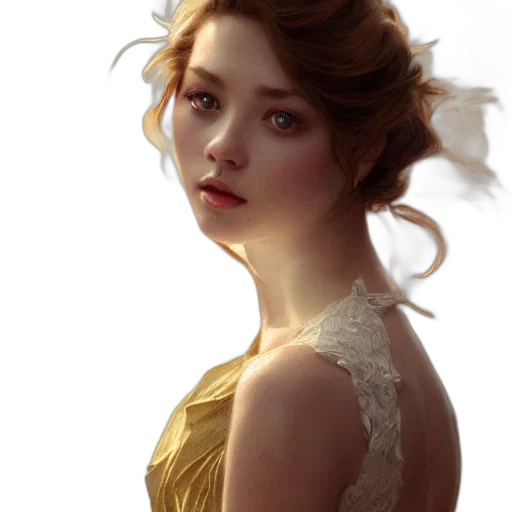 dress, crown, face, jewelry transparent PNG cut-out