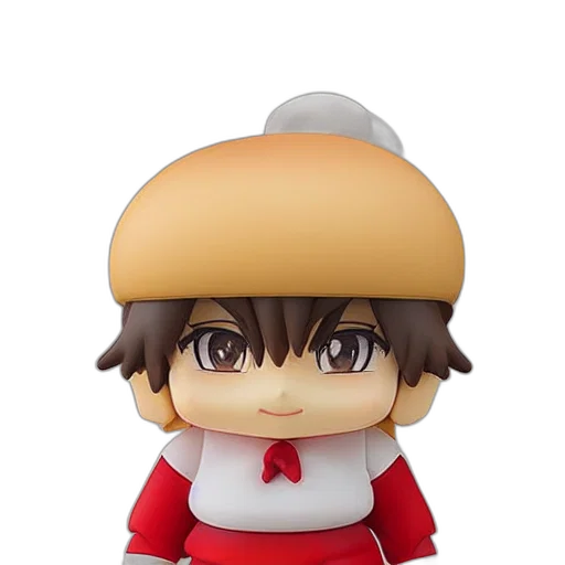 hat, 3d render, hamburger, nendoroid, figurine, detailed, product, photo transparent PNG cut-out