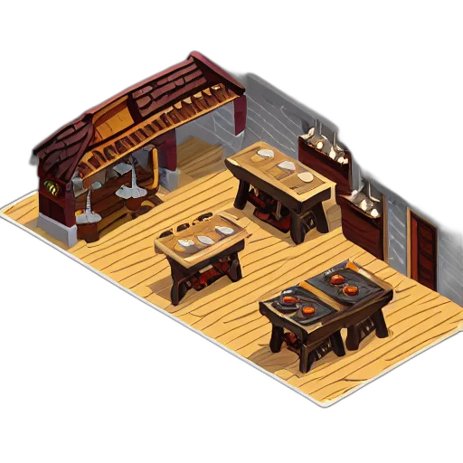 furniture, food, pixel art, 3d render transparent PNG cut-out