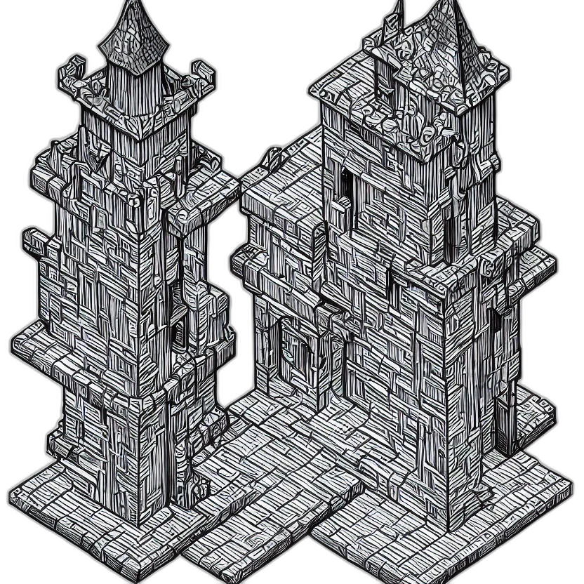 building, crown, dragon, furniture, pixel art, concept art, 3d render, fantasy art transparent PNG cut-out