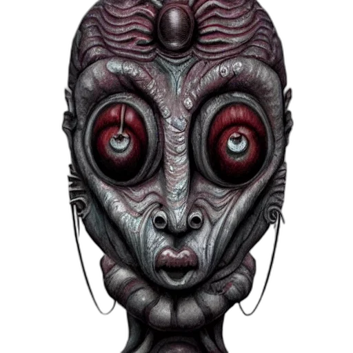 mask, creature, face, staff transparent PNG cut-out