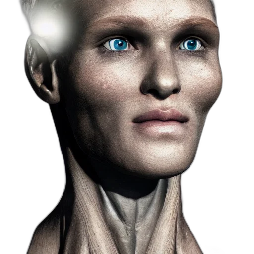 robot, face, creature, mask, 3d render, concept art, cyberpunk, photorealistic transparent PNG cut-out