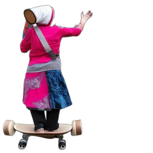 dress, hat, jacket, babushka transparent PNG cut-out