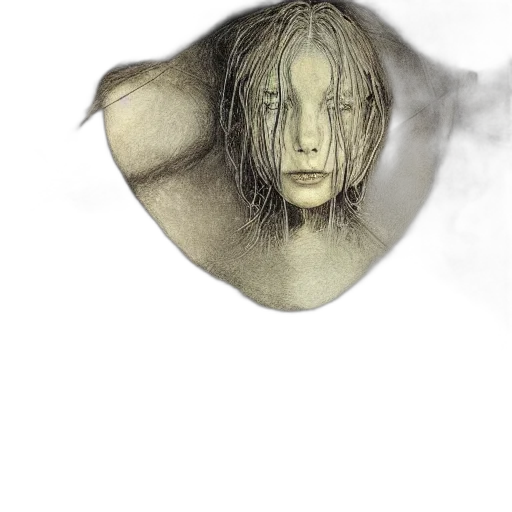 mask, hair, face, jewelry, photorealistic, pencil sketch, fantasy art, concept art transparent PNG cut-out