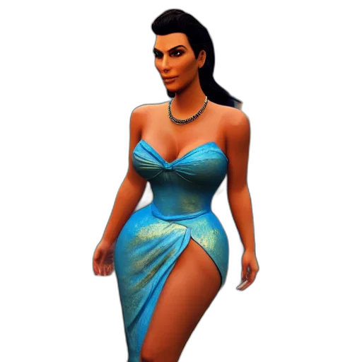 dress, jewelry, 3d render, concept art transparent PNG cut-out