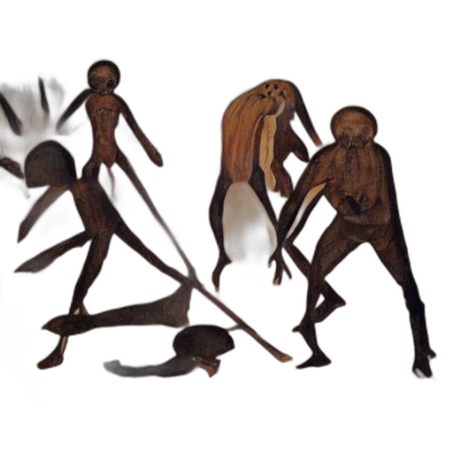 staff, concept art, fantasy art, pixel art, comic book art, fire, earth tones, dark transparent PNG cut-out