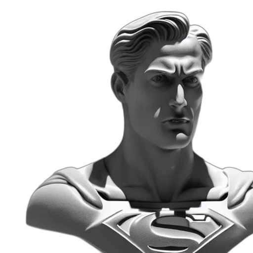 face, comic book art, 3d render, concept art transparent PNG cut-out