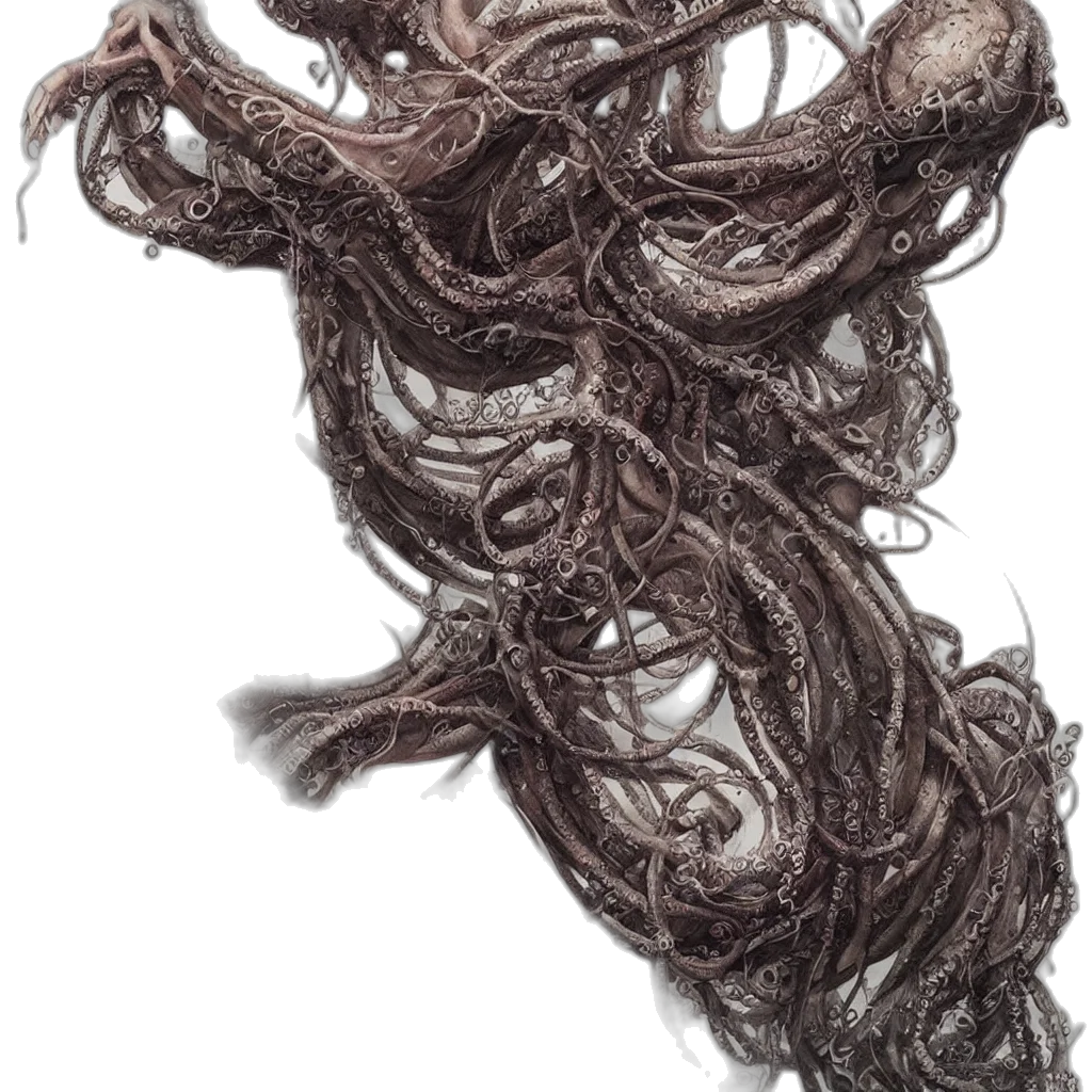 hair, staff, crown, creature transparent PNG cut-out