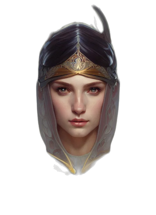 crown, face, mask, jewelry, fantasy art, concept art, photorealistic, comic book art transparent PNG cut-out