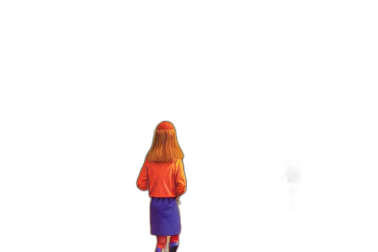 dress, jacket, hair, robot, pixel art, 3d render, concept art, watercolor transparent PNG cut-out