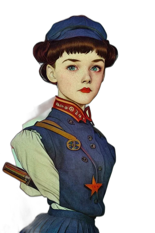 staff, face, jacket, dress transparent PNG cut-out