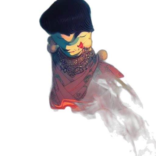 mask, face, crown, hat, concept art, cyberpunk, fantasy art, 3d render transparent PNG cut-out