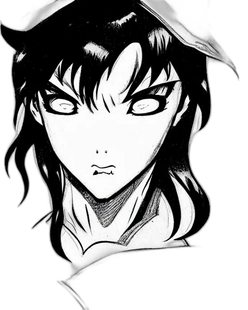 face, dragon, mask, anime, comic book art, cartoon, vaporwave, monochrome transparent PNG cut-out