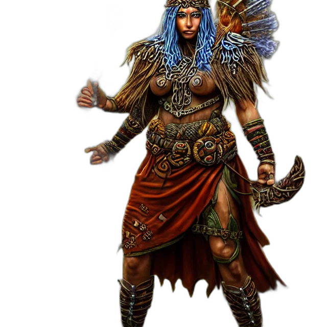 staff, dragon, fantasy art, concept art, comic book art, 3d render, druid, warrior transparent PNG cut-out