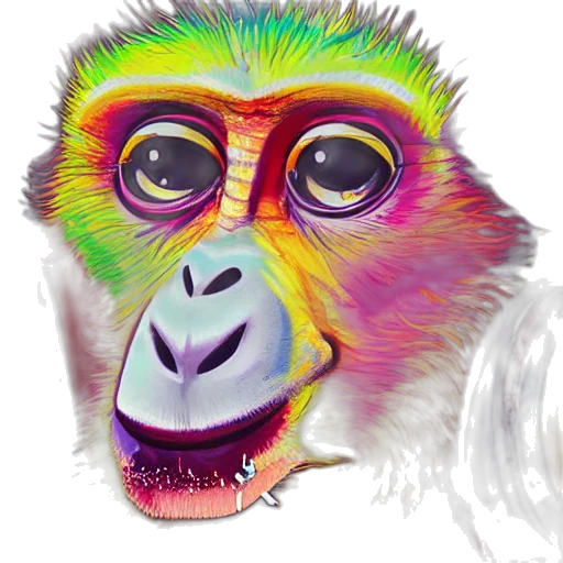 animal, face, mask, creature, photorealistic, watercolor, concept art, oil painting transparent PNG cut-out