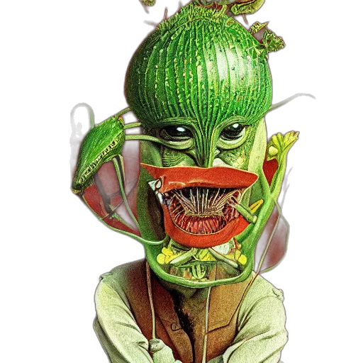 mask, creature, staff, face transparent PNG cut-out