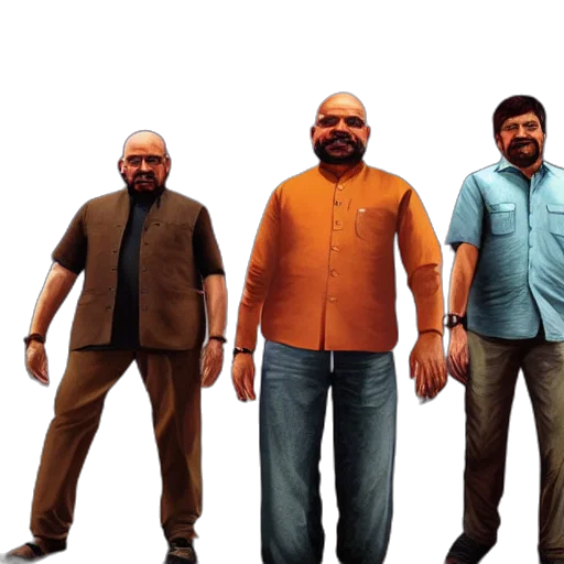 3d render, concept art, narendra, modi transparent PNG cut-out