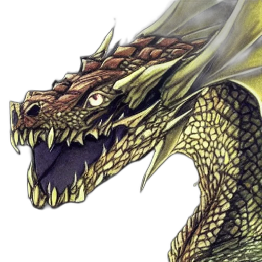 dragon, creature, staff, animal, fantasy art, concept art, photorealistic, 3d render transparent PNG cut-out
