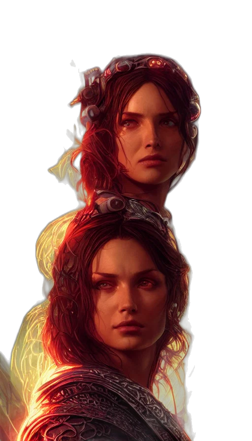 face, crown, concept art, fantasy art transparent PNG cut-out