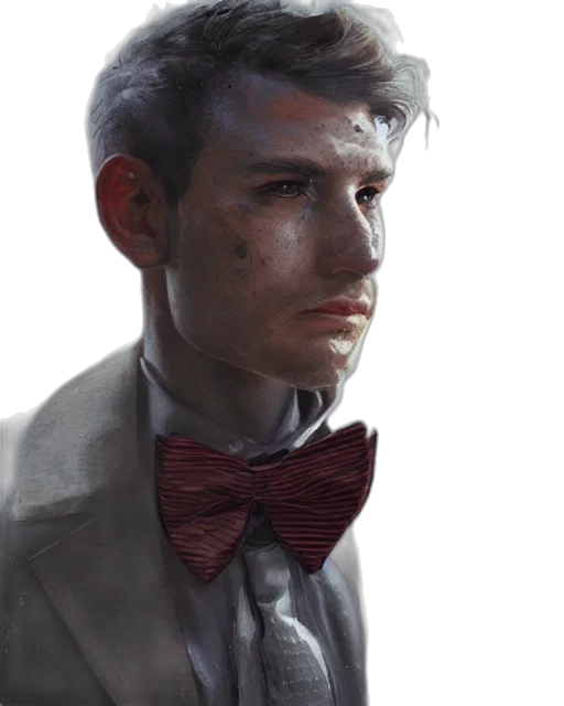 face, staff, robot, jacket, photorealistic, concept art, oil painting, watercolor transparent PNG cut-out