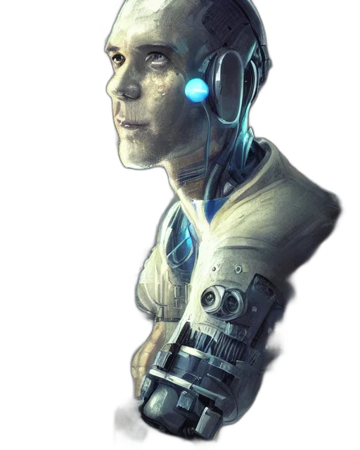 robot, face, mask, staff transparent PNG cut-out