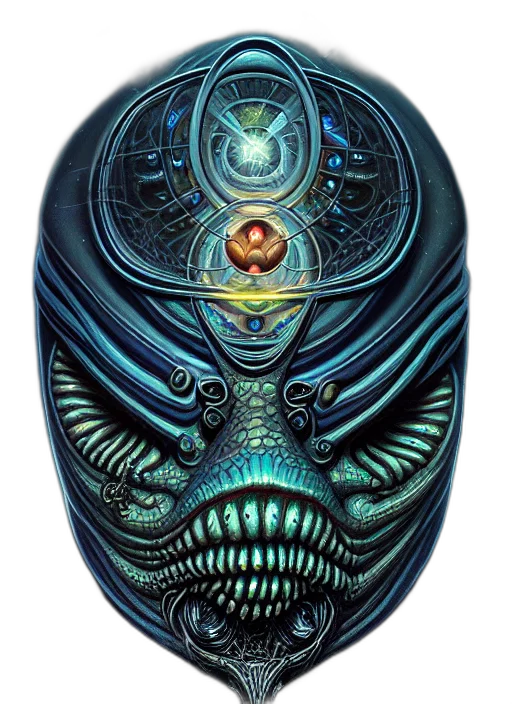 mask, face, robot, creature transparent PNG cut-out