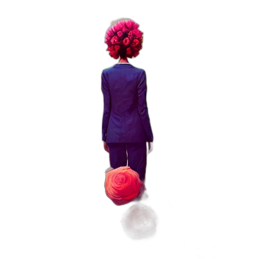 dress, jacket, umbrella, hair transparent PNG cut-out