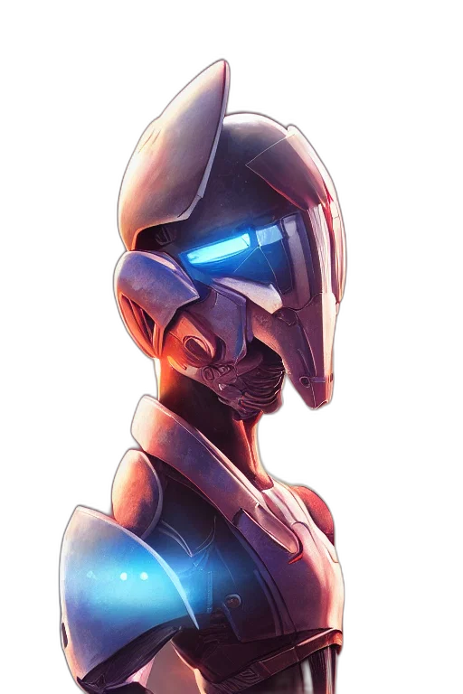 robot, face, mask, concept art transparent PNG cut-out