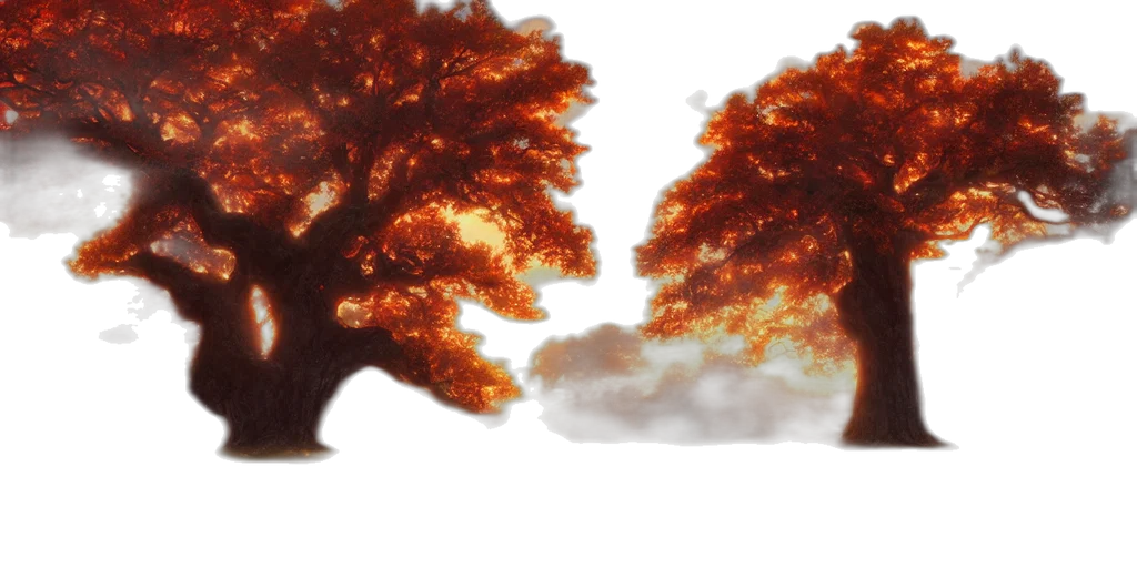 tree, crown, dragon, hair, photorealistic, 3d render, concept art, watercolor transparent PNG cut-out