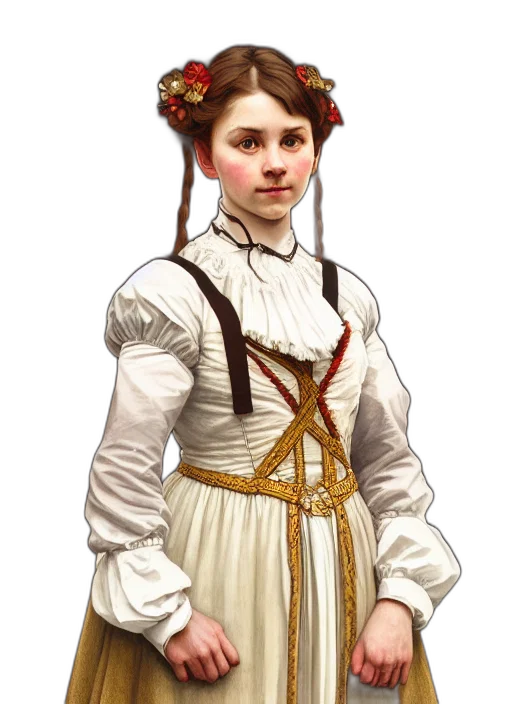 dress, staff, face, crown, photorealistic, concept art, fantasy art, pixel art transparent PNG cut-out