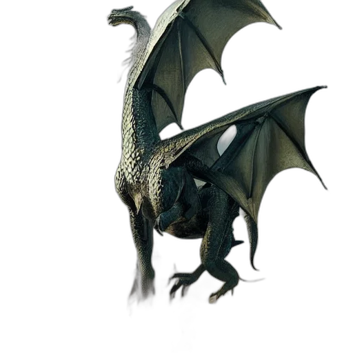 dragon, animal, creature, weapon transparent PNG cut-out