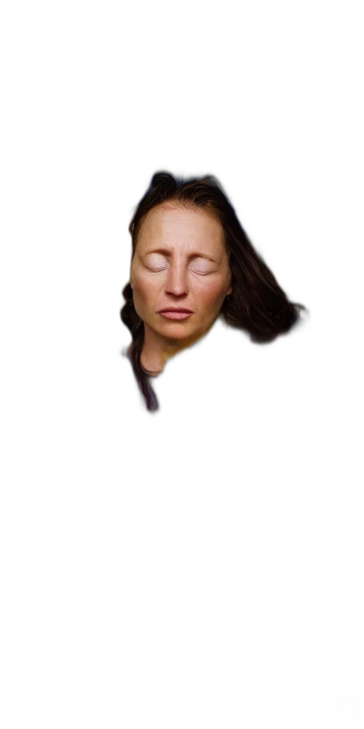 face, hair, mask, jacket transparent PNG cut-out