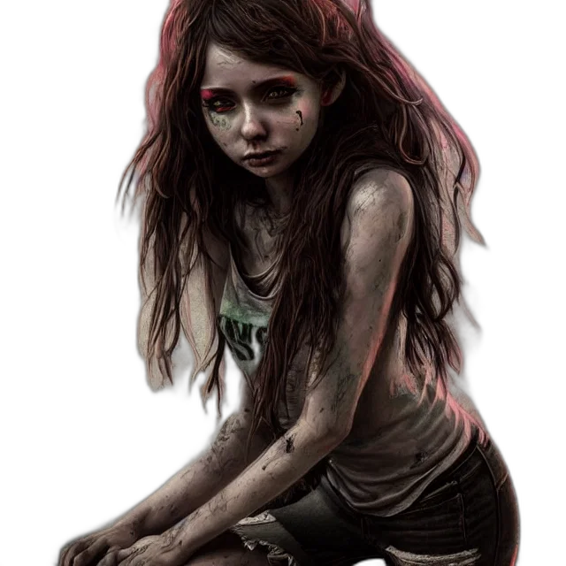 creature, face, concept art, photorealistic, fantasy art, comic book art, red, dark transparent PNG cut-out