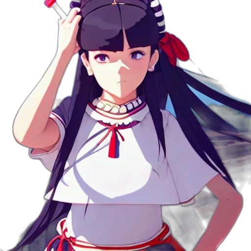 staff, hat, dress, weapon transparent PNG cut-out