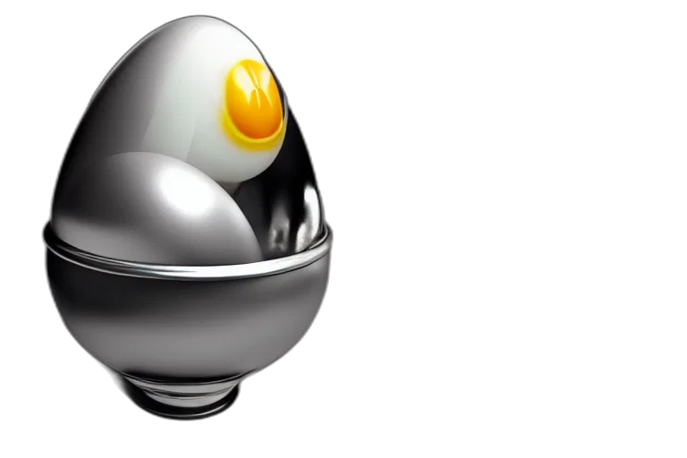 robot, 3d render, photorealistic, egg transparent PNG cut-out