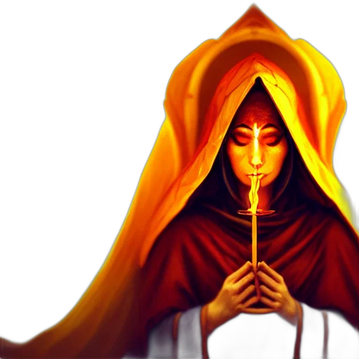 staff, concept art, fantasy art, pixel art, 3d render, golden, red, priestess transparent PNG cut-out